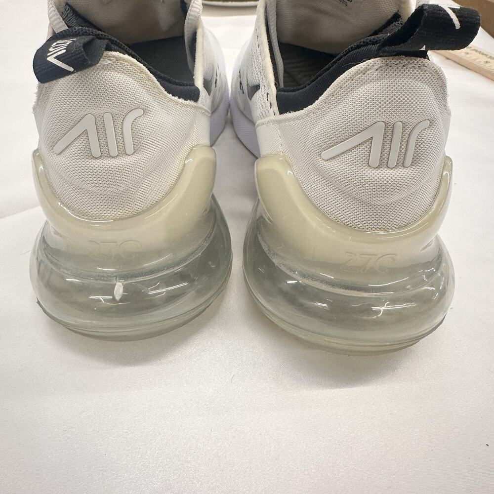 Nike Air Max 270 White Mesh Lace-Up Shoe AH6789-100 Women's Size 11 Running - Picture 7 of 14